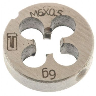 Плашка М 6х0,5 Сибртех---