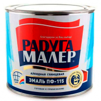 Эмаль ПФ-115 красная 1,9кг Радуга