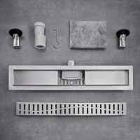 Трап линейный 50  60х700 горизонтальный нерж РМС