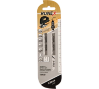 Пилка для э/лобзика дерево 115х90мм(6-60мм) 2шт чистый рез T301CD Runex