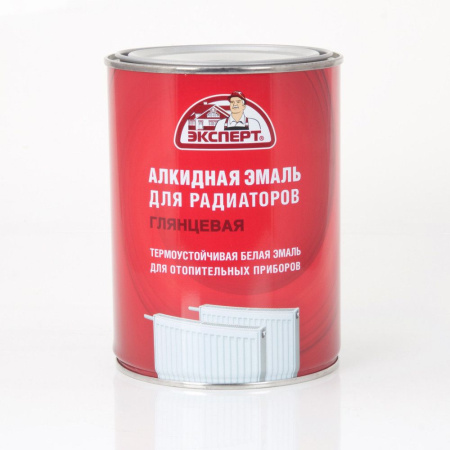 Эмаль для радиаторов алкидная 0,5кг белая Эксперт