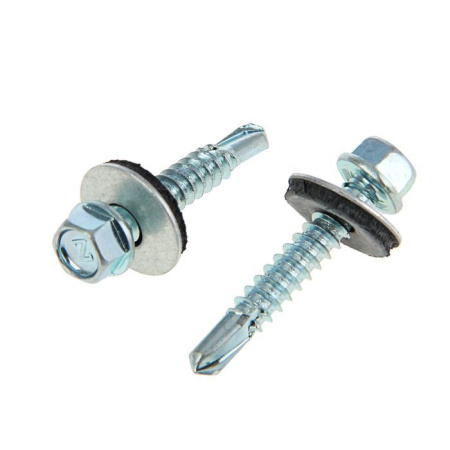 Саморез кровельный цинк 4,8х 76 дерево  20шт(10)