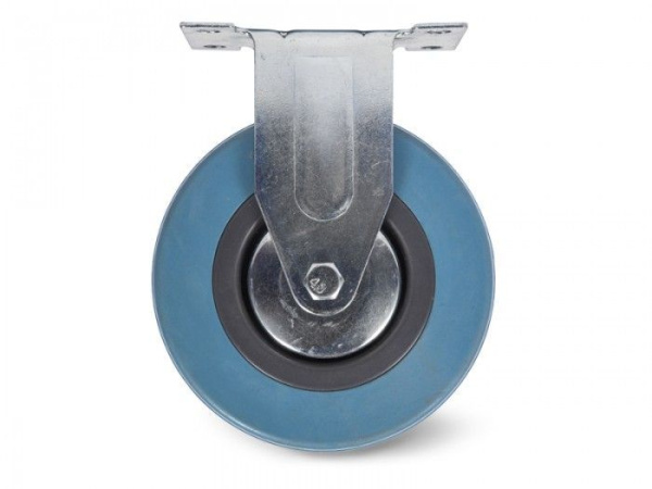 Колесо аппаратное 125мм FCG54 неповоротное серая резина---