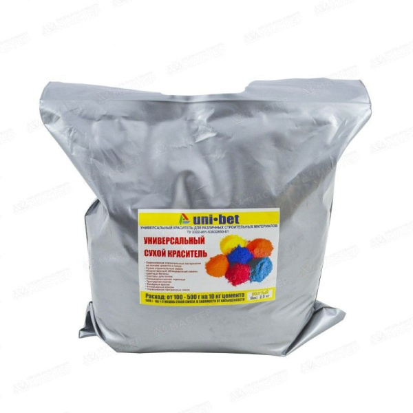 Краситель сухой 0,5кг черный Uni-bet