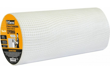 Сетка стеклотканевая самоклеящаяся 150ммх 20м 2,85х2,85мм Fiberon---