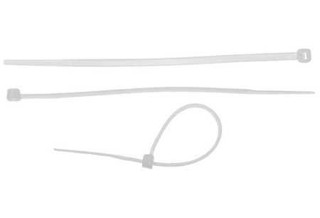 Хомут нейлоновый  4,8х400мм  25шт белый Зубр