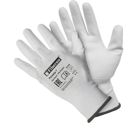 Перчатки полиэстер д/точн.работ белые S Fiberon